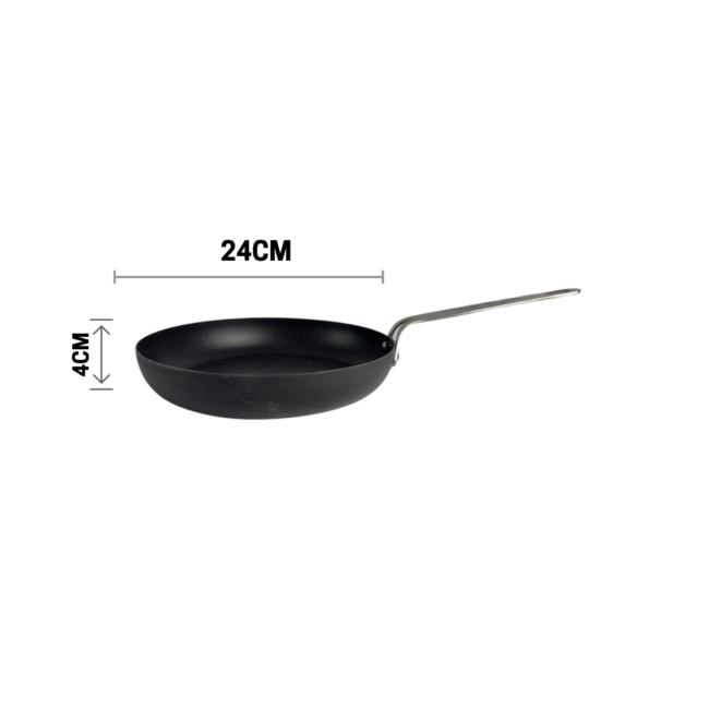 SAS Carbon Steel Pan 24cm with Enameled Teflon Coating Cook Shock