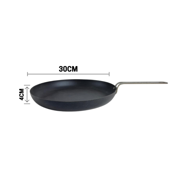 SAS Carbon Steel Pan 30cm with Enameled Teflon Coating Cook Shock