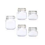 Glass Jars Set of 5 Pcs