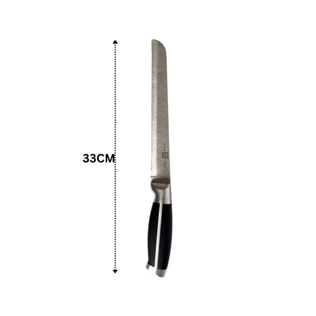 Cake & Bread Serrated Knife Stainless Steel with Metal Handle-33cm - Image 2