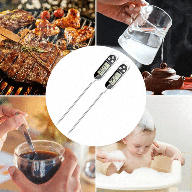 ⁦ترمومتر طعام إلكتروني لاختبار درجة حرارة السوائل والماء وحليب الأطفال⁩ - الصورة ⁦7⁩