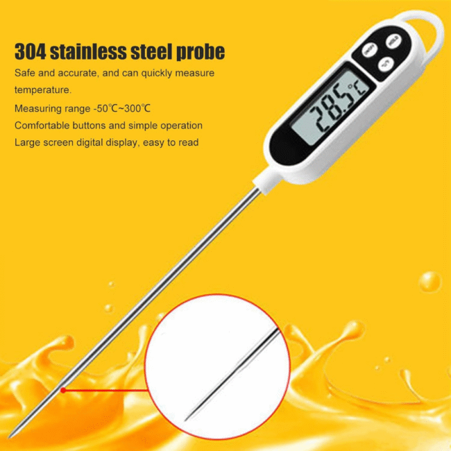 ⁦ترمومتر طعام إلكتروني لاختبار درجة حرارة السوائل والماء وحليب الأطفال⁩ - الصورة ⁦10⁩