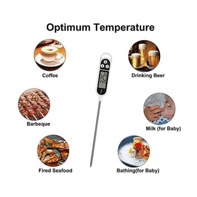 ⁦ترمومتر طعام إلكتروني لاختبار درجة حرارة السوائل والماء وحليب الأطفال⁩ - الصورة ⁦3⁩
