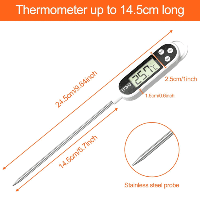 ⁦ترمومتر طعام إلكتروني لاختبار درجة حرارة السوائل والماء وحليب الأطفال⁩ - الصورة ⁦2⁩