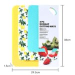 Nonslip Flexible Plastic Cutting Mats Set - 3Pcs Multicolor Sizes - Image 7