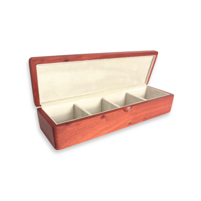 FoxiWood Premium Accessories Wooden Box Organizer -Rosewood - Image 2