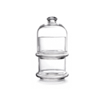 ⁦جار للكاندي والحلويات من بشابشتي، زجاج دورين مع غطاء (16.7×9 سم)، صنع في تركيا⁩ - الصورة ⁦2⁩