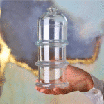 Pasabahce Candy and Treat Jar Three-Tiered Glass with Lid (22.2X9CM) Turkey Made - Image 3