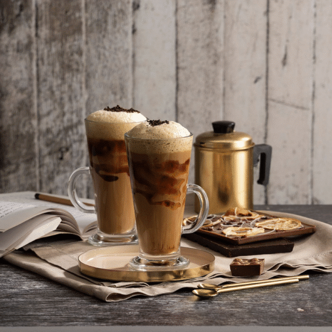 Pasabahce Colombian Coffee Glass Mug with Handle 360ml Set of 6Pcs-Turkey Made - Image 6