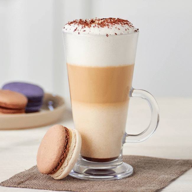 Pasabahce Colombian Coffee Glass Mug with Handle 360ml Set of 6Pcs-Turkey Made - Image 4