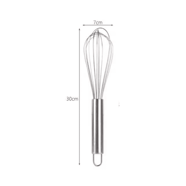 Stainless Steel Hand Egg Beater Whisk-30cm - Image 10