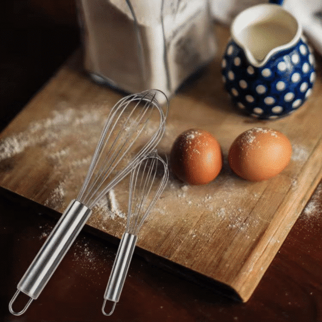 Stainless Steel Hand Egg Beater Whisk-30cm - Image 2