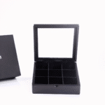 علبة شاي خشبية فاخرة من فوكسي وود – 9 فتحات –أسود - الصورة 2