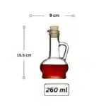 ⁦طقم زيت وخل وملح وفلفل من بشايشتي مع حامل خشبي⁩ - الصورة ⁦6⁩