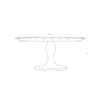 ⁦حامل كيك صغير من بشابشتي باتيسيري، مقاس 26.4 سم - صناعة تركية⁩ - الصورة ⁦5⁩