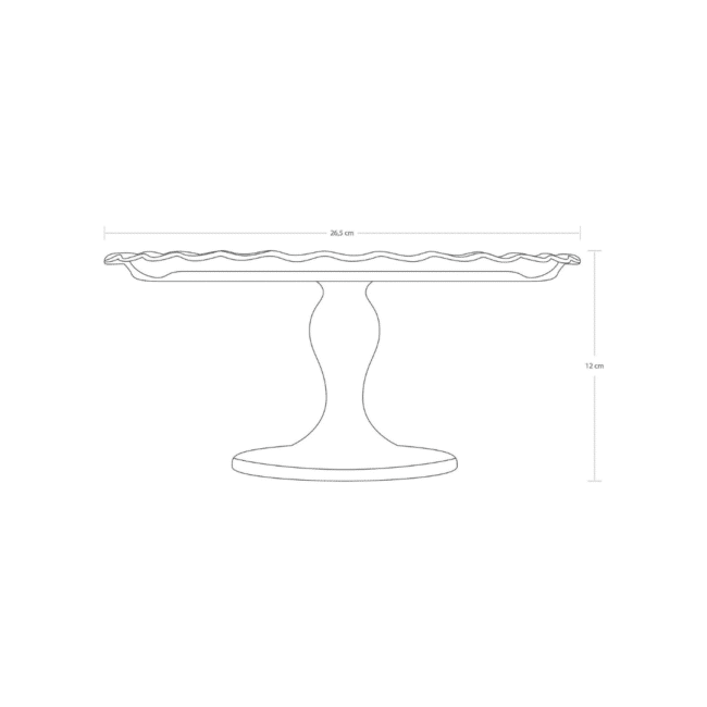 ⁦حامل كيك صغير من بشابشتي باتيسيري، مقاس 26.4 سم - صناعة تركية⁩ - الصورة ⁦5⁩