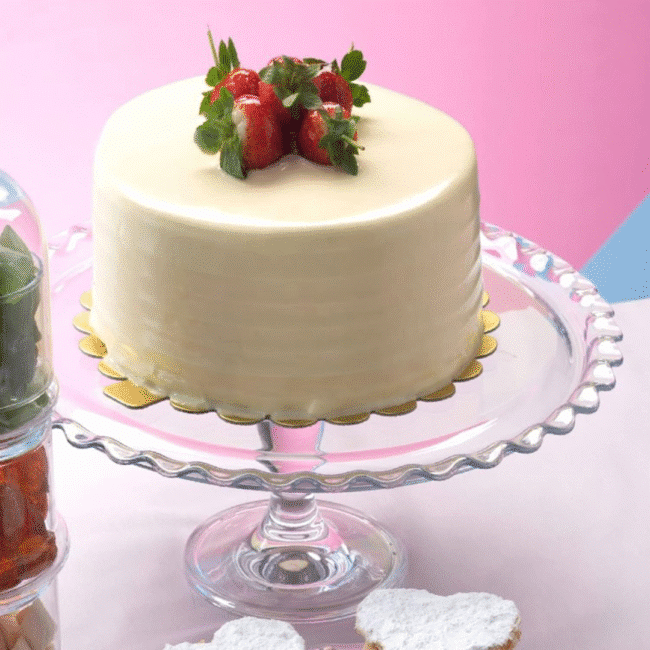 ⁦حامل كيك صغير من بشابشتي باتيسيري، مقاس 26.4 سم - صناعة تركية⁩ - الصورة ⁦8⁩