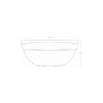 ⁦بولة شيف زجاجية (17 سم) من بشابشتي للسلطة - تركي الصنع⁩ - الصورة ⁦3⁩