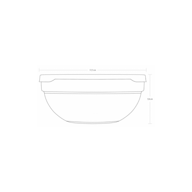 ⁦بولة شيف زجاجية (17 سم) من بشابشتي للسلطة - تركي الصنع⁩ - الصورة ⁦3⁩