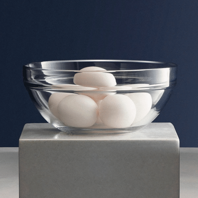 ⁦بولة شيف زجاجية (20 سم) 1700 مل من بشابشتي للسلطة – تركي الصنع⁩ - الصورة ⁦4⁩