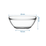 Pasabahce Chef Glass Bowl (23CM) 2500ml for Salad and Mixing Bowl-Turkey Made - Image 2