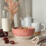 Porcelain Colored Cereal Bowl 600ml 1Pc-Pink Color - Image 2