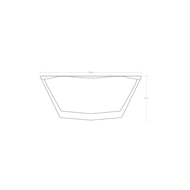 ⁦بولة كريستال ريفيكشن من نود (550 مل) قطعة واحدة - صنع في تركيا⁩ - الصورة ⁦7⁩