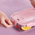 Borosilicate Glass Food Storage Containers Set with Lids (1040-640-370ml)-Heat and freeze resistant - Image 3