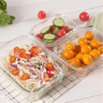 Borosilicate Glass Food Storage Containers Set with Lids (1040-640-370ml)-Heat and freeze resistant - Image 10