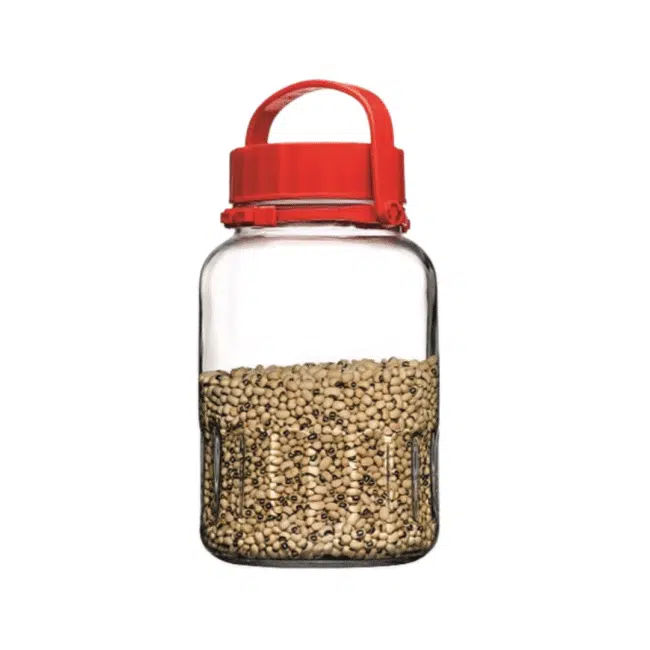 Pasabahce Harvest Large Jar 8L With Red airtight Lid (34.5*20CM)-Turkey Made - Image 4