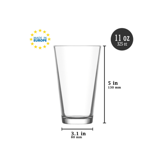 ⁦طقم أكواب عصير لاف هيرا 6 قطع (325 مل) - صنع في تركيا⁩ - الصورة ⁦3⁩