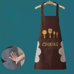 ⁦مريلة مطبخ مقاوم للماء مع جيب أمامي كبير⁩ - الصورة ⁦2⁩