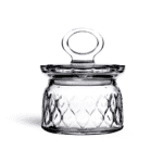 Leafy Glass Jar