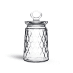 Leafy Glass Jar