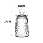 Pasabahce Leafy Glass Jar 1080ml-Turkey Made - Image 2