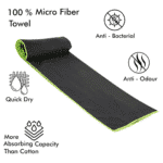 ⁦فوط سباحة مايكروفايبر من مينترا 110× 175 سم – لون أسود⁩ - الصورة ⁦2⁩
