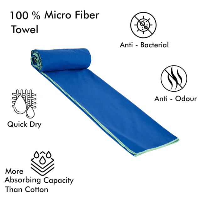 Mintra Microfiber Swimming Towels 110 x 175 cm -Navy color - Image 2