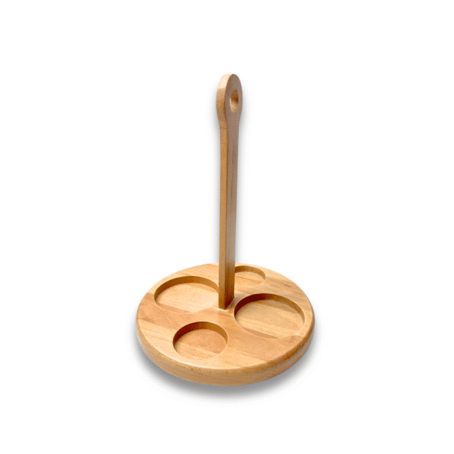 ⁦طقم زيت وخل وملح وفلفل من بشايشتي مع حامل خشبي⁩ - الصورة ⁦3⁩