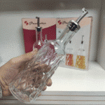 Pasabahce Leafy Oil and Vinegar Set with Metal Lid 380ml 2Pcs- Turkey Made - Image 4