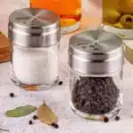 ⁦طقم زيت وخل وملح وفلفل من بشايشتي مع حامل خشبي⁩ - الصورة ⁦8⁩