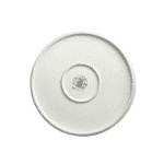 ⁦طقم أطباق عشاء من البورسلين الفاخر، مكون من 4 قطع، مقاس 25 سم، أطباق بيضاء متينة بحافة زرقاء⁩ - الصورة ⁦3⁩