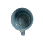 ⁦كوب شوربة كبير من البورسلين سعة 650 مل مع مقبض، قطعة واحدة - أخضر⁩ - الصورة ⁦4⁩