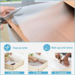 Shelf Drawer Liner Transparent Non-Adhesive Waterproof Mat, Non-Slip-(45 X 1000CM) - Image 8