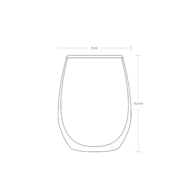 Pasabahce Amber Large Glass Set of 6Pcs 570ml -Turkey Made - Image 2