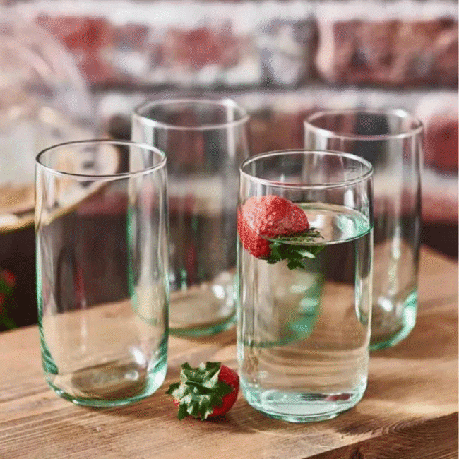Pasabahce Iconic Glass Set of 4Pcs  (365ml) Green Color-Turkey Made - Image 3