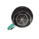 ⁦منخل دقيق كبير من الفولاذ المقاوم للصدأ للخبز بمقبض سيليكون أخضر⁩ - الصورة ⁦3⁩