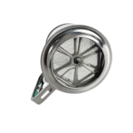 ⁦منخل دقيق كبير من الفولاذ المقاوم للصدأ للخبز بمقبض سيليكون أخضر⁩ - الصورة ⁦4⁩