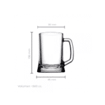 ⁦مج كبيربوب من بشابشتي سعة 500 مل، طقم من قطعتين - صنع في بلغاريا⁩ - الصورة ⁦6⁩