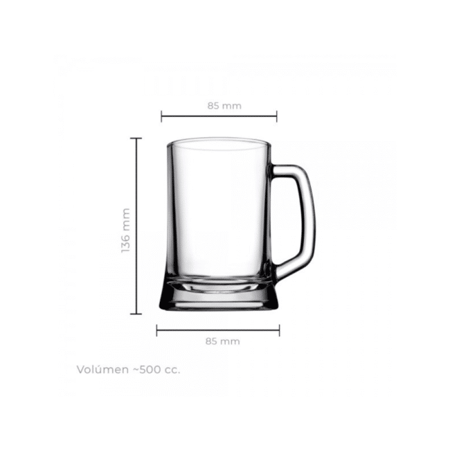 ⁦مج كبيربوب من بشابشتي سعة 500 مل، طقم من قطعتين - صنع في بلغاريا⁩ - الصورة ⁦6⁩