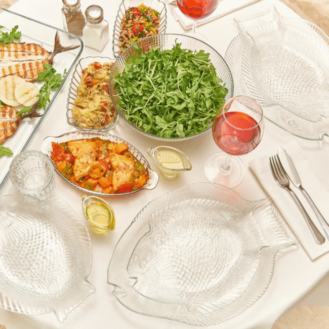 Pasabahce Marine Glass Dinner Set - 7 Pieces for 6 People-Turkey Made - Image 5